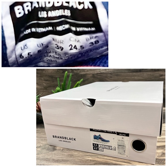 NIB Brandblack Aura 421BB Athletic Sneaker Running Shoes Blue Orange 8 39 - Picture 10 of 12